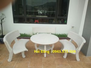 Lựa chọn bàn ghế đá cho không gian sân vườn sang trọng